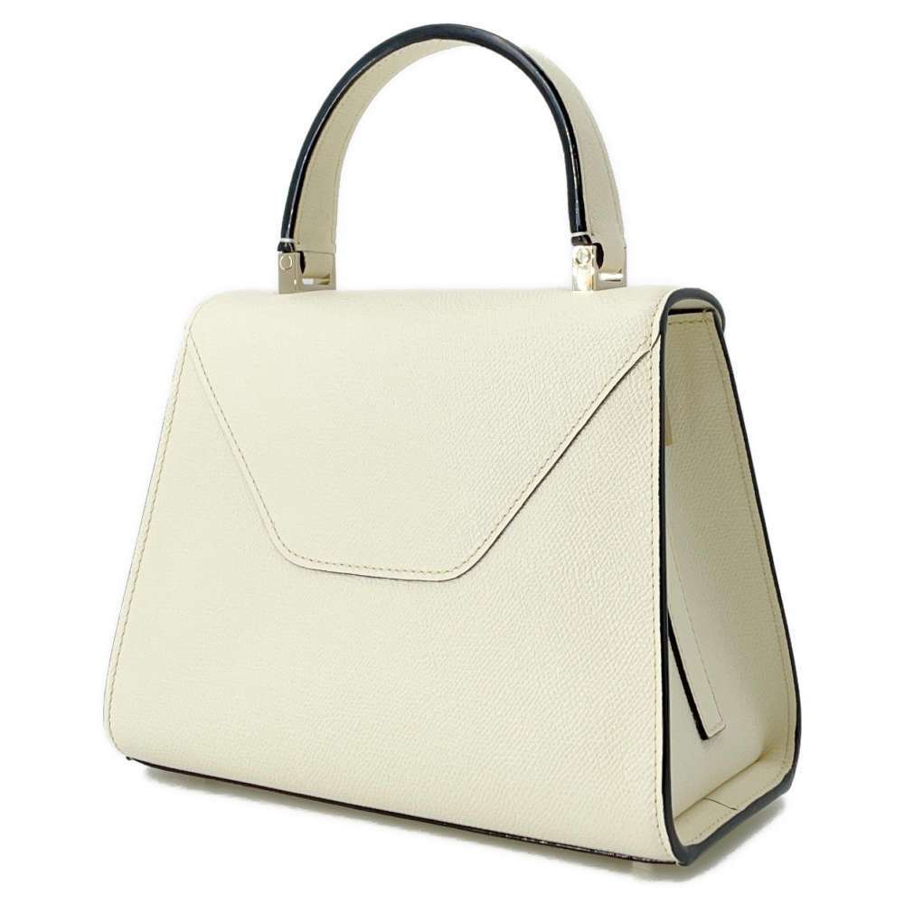 Valextra Iside Mini Soft 2way Handbag White